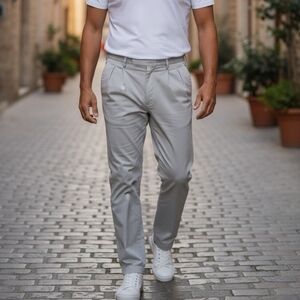 Ralph Lauren Vintage "Andrew" Light Tan  Pleated Chinos - Neutral Dress Casual